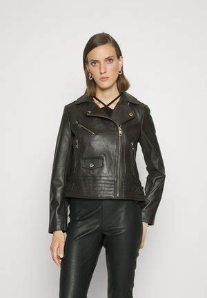 michael kors lederjacke rock|ladies Michael Kors jackets.